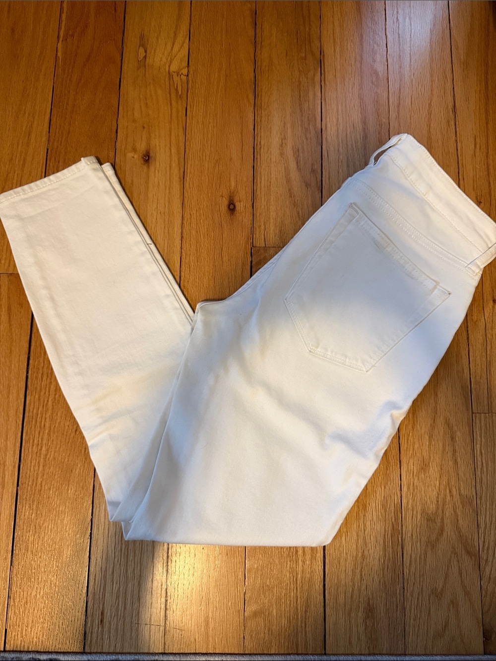 Lucky Brand White High-Rise Jeans